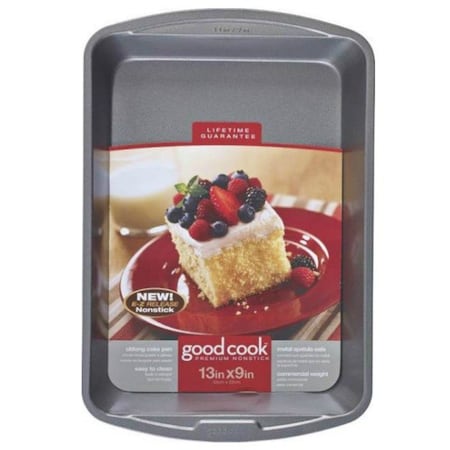 Good Cook Good Cook 9 in. W X 13 in. L Cake Pan Gray 1 pk 4010